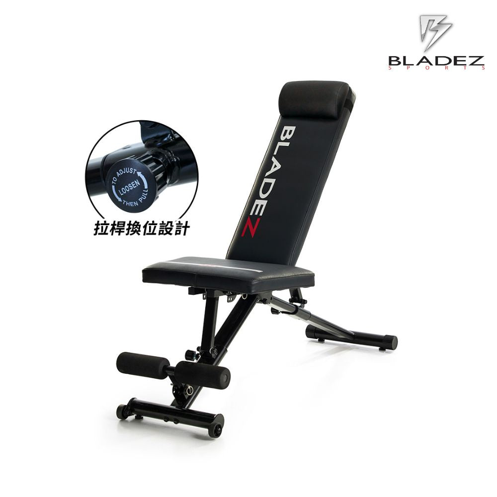 【BLADEZ】BW13-Z3-卡Pin可變式二頭彎舉握推訓練椅/重訓床/重訓椅