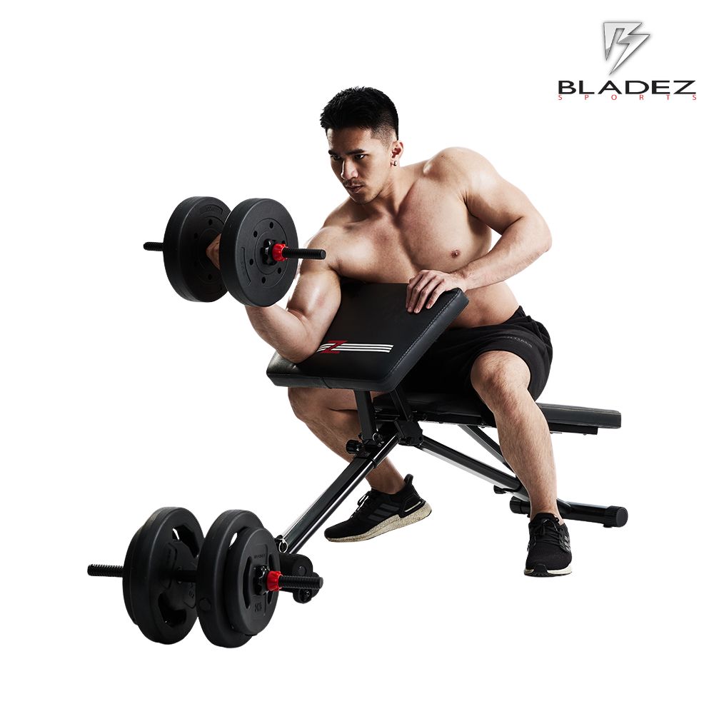 【BLADEZ】BW13-Z3-卡Pin可變式二頭彎舉握推訓練椅/重訓床/重訓椅