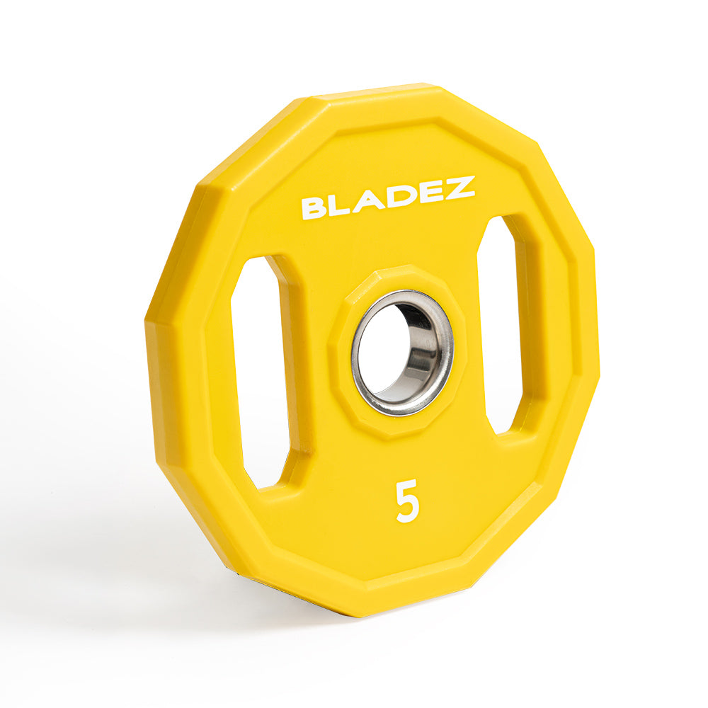 【BLADEZ】OP5-CPU彩色多邊形包膠槓片-(二入組)