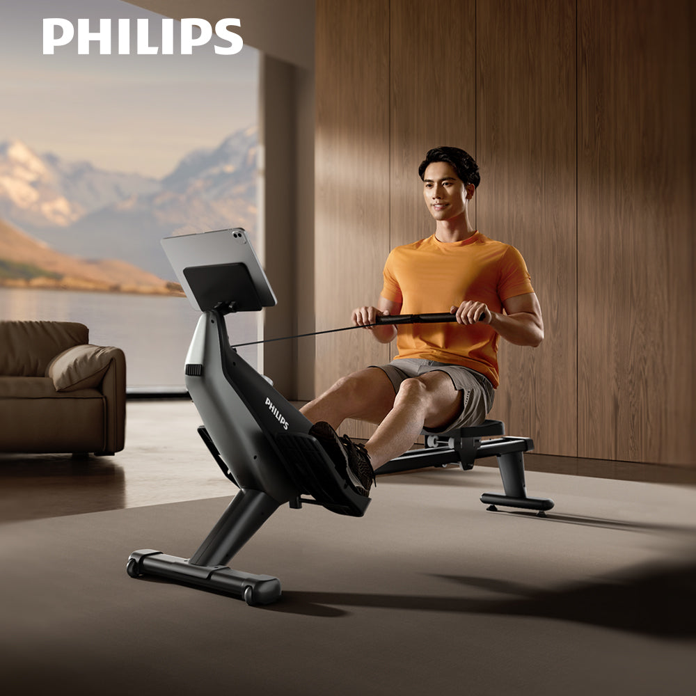 【PHILIPS】FIT3102R 飛利浦智發電磁控划船機-小鯊魚