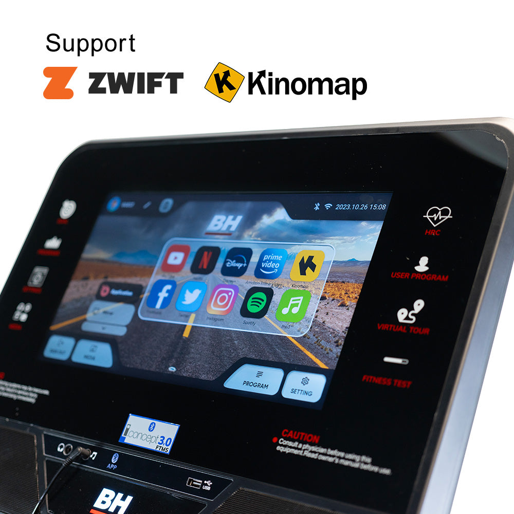 預購【BH】RS1000 TFT 智能變頻跑步機