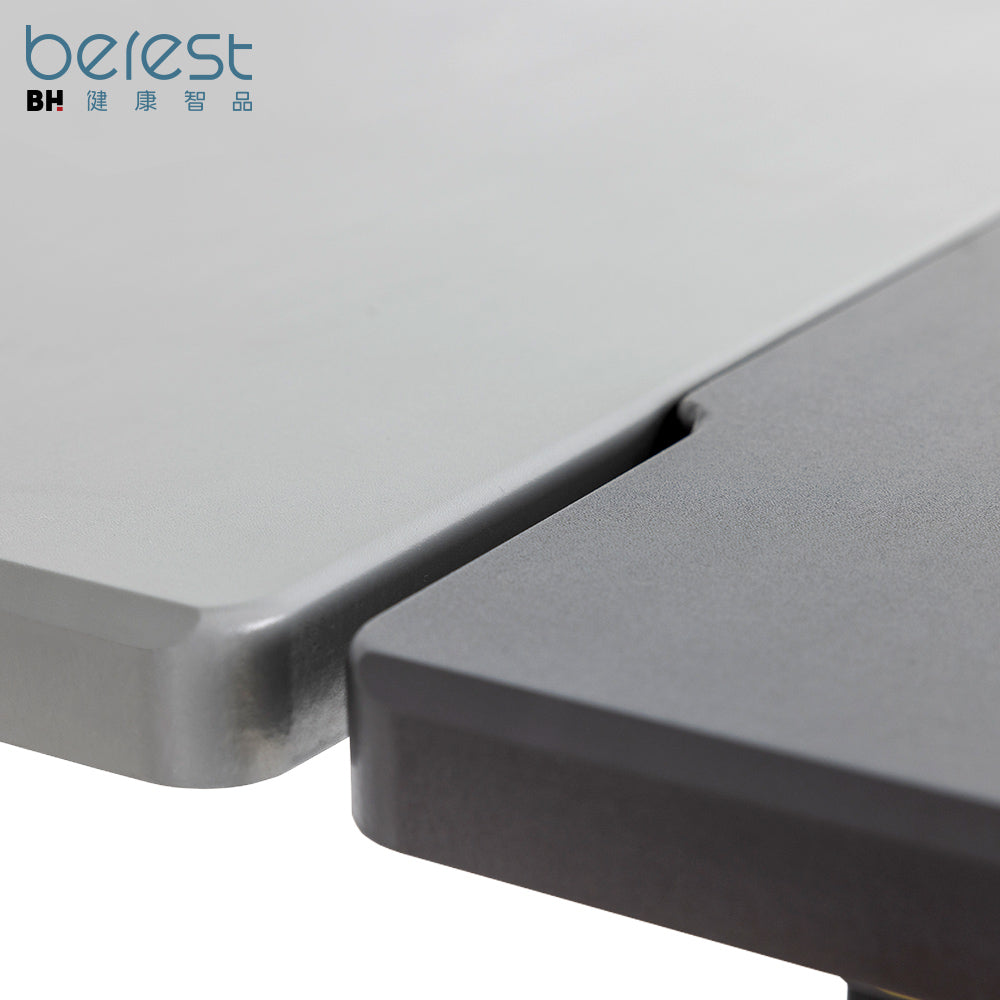 【berest】大桌板 三節式 雙色電動升降桌