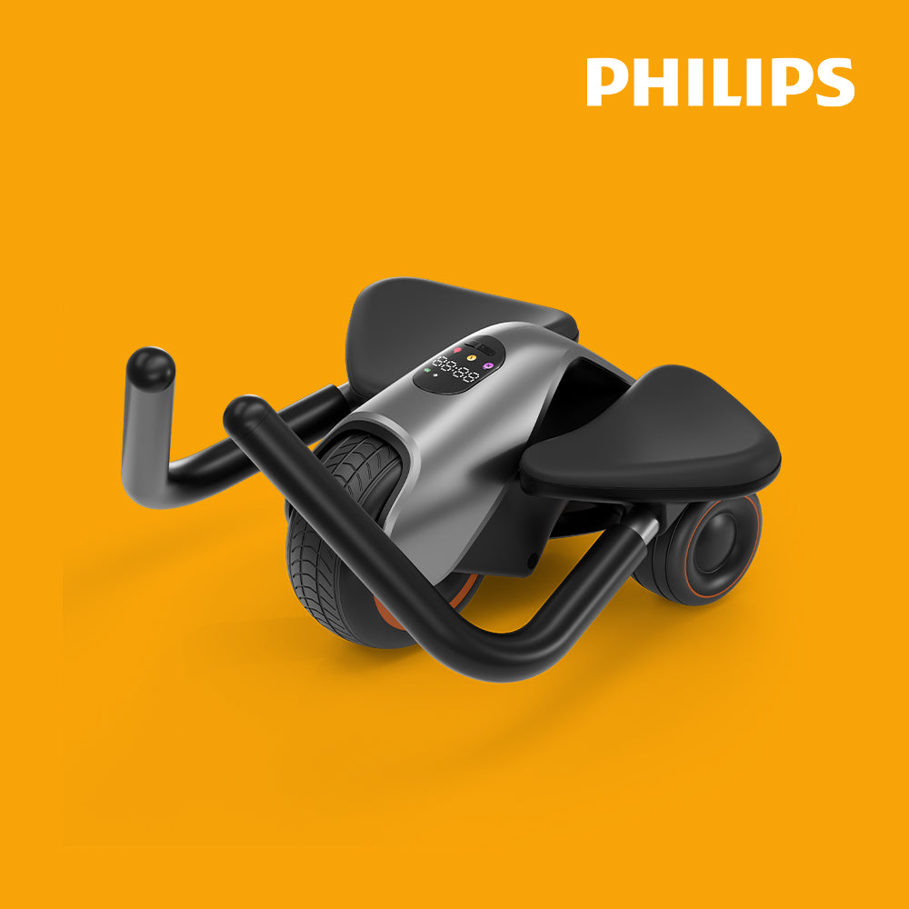 【PHILIPS】FIT3403D 飛利浦雙模式迴力健腹輪