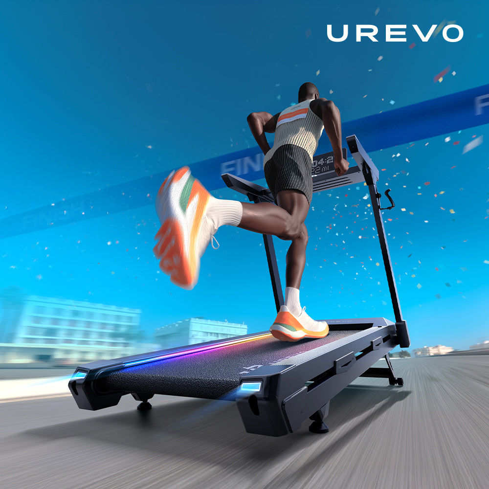 預購【UREVO】URTM044 CyberMega Smart 大字幕馬拉松跑步機
