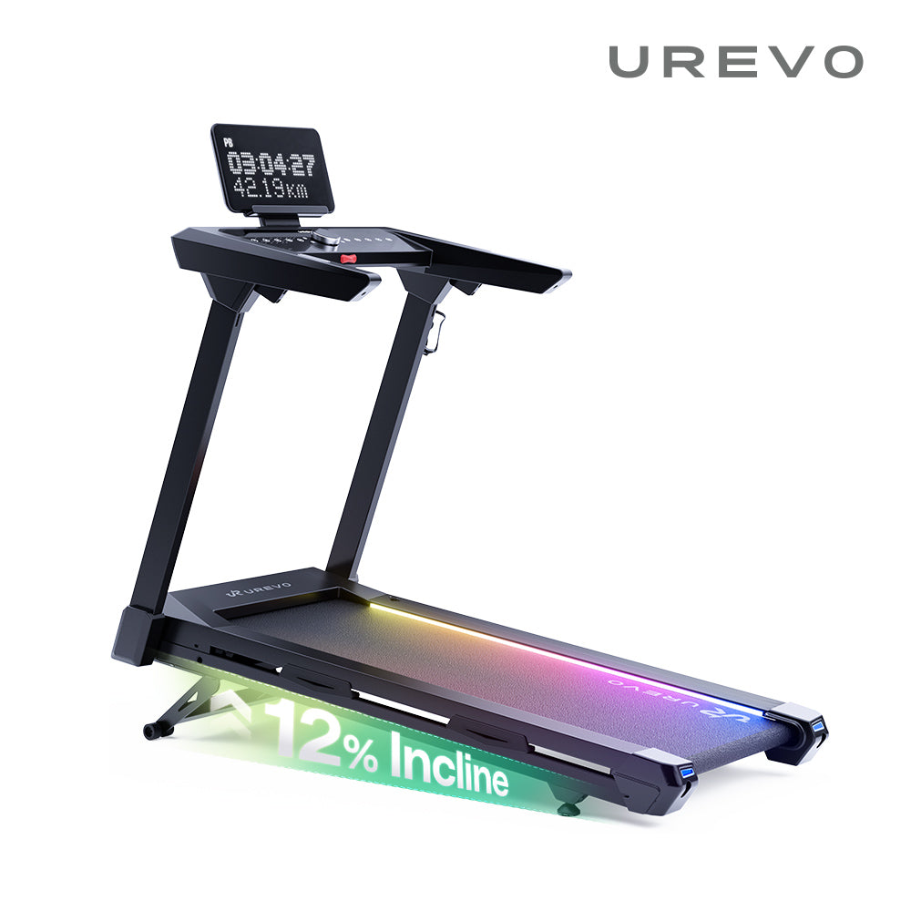 預購【UREVO】URTM044 CyberMega Smart 大字幕馬拉松跑步機